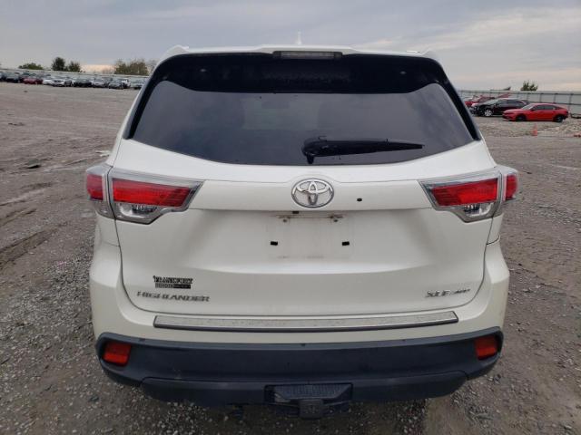 5TDJKRFH6GS275962 - 2016 TOYOTA HIGHLANDER XLE Blanco foto 6