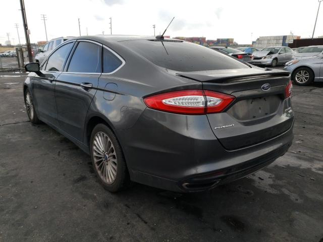 3FA6P0K9XGR124228 - 2016 FORD FUSION TITANIUM GRAY photo 2