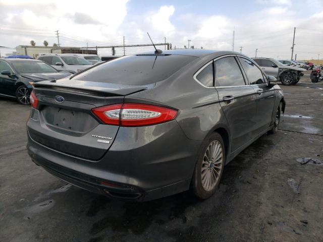 3FA6P0K9XGR124228 - 2016 FORD FUSION TITANIUM GRAY photo 3