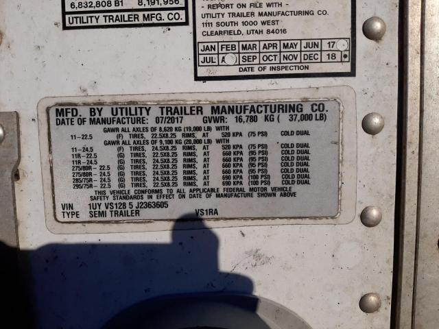 1UYVS1285J2363605 - 2018 UTILITY TRAILER Ağ foto 10