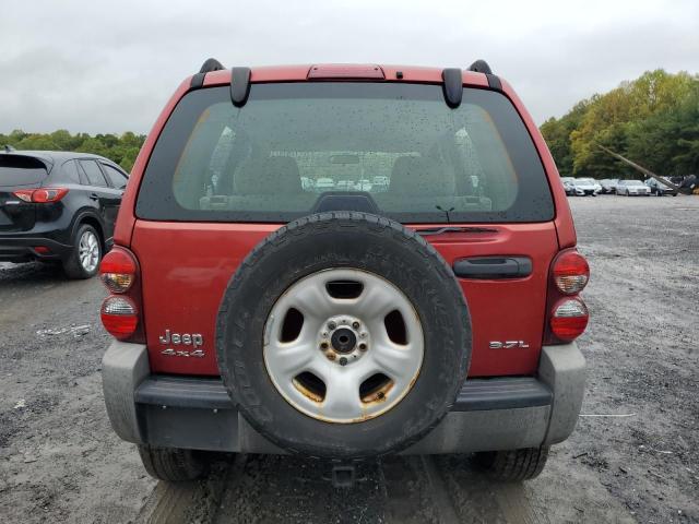 1J4GL48K37W536851 - 2007 JEEP LIBERTY SPORT RED photo 6