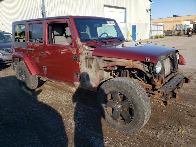 1J4GA59168L622773 - 2008 JEEP WRANGLER U SAHARA MAROON photo 4