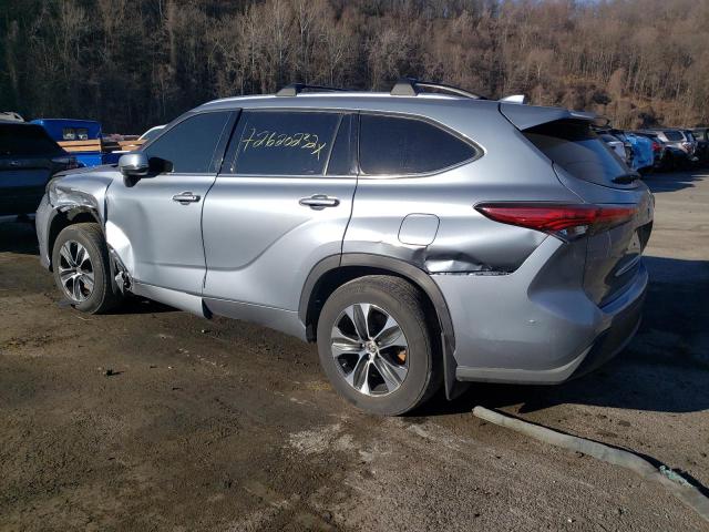 5TDHZRBH0LS009511 - 2020 TOYOTA HIGHLANDER XLE BLUE photo 2