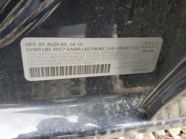 WAUBFAFL3AN064078 - 2010 AUDI A4 PREMIUM BLUE photo 12