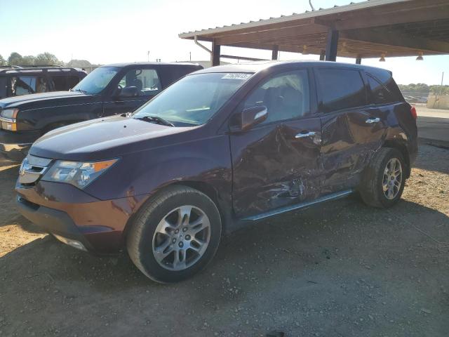 2HNYD28639H521955 - 2009 ACURA MDX TECHNOLOGY MAROON photo 1