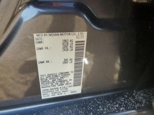 1N4BL4BV9PN356790 - 2023 NISSAN ALTIMA S GRAY photo 13