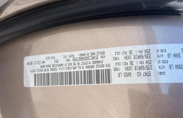 2C4RC1BG5HR667999 - 2017 CHRYSLER PACIFICA TOURING L TAN photo 10