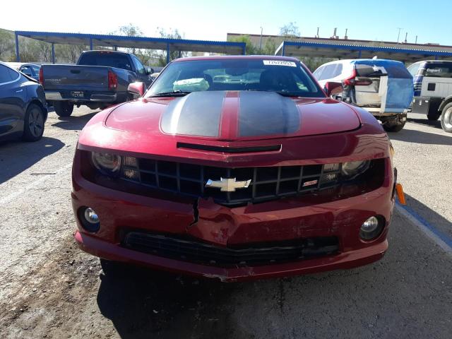 2G1FK1EJ2B9127491 - 2011 CHEVROLET CAMARO 2SS BURGUNDY photo 5