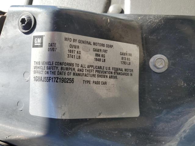 1G8AJ55F17Z190256 - 2007 SATURN ION LEVEL 2 灰色 照片 12