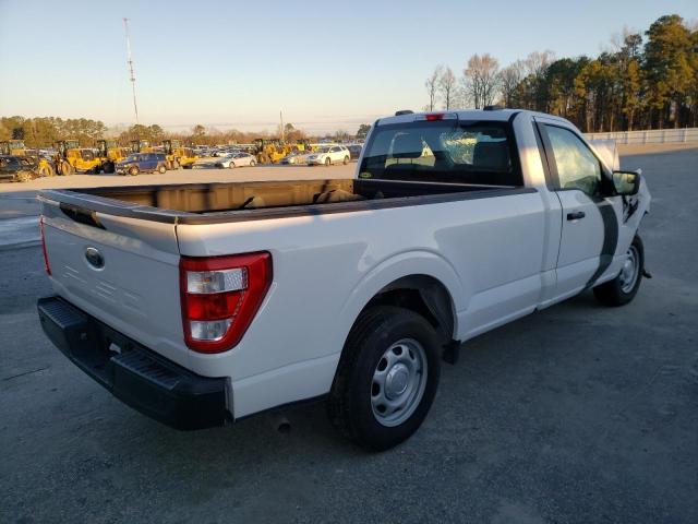 1FTMF1CB4MKD02002 - 2021 FORD F150 WHITE photo 3