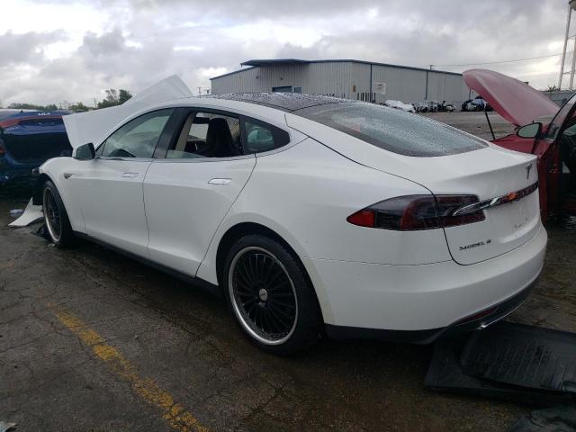 5YJSA1S10EFP24667 - 2014 TESLA MODEL S WHITE photo 2