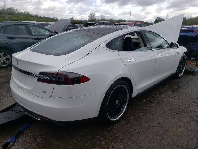 5YJSA1S10EFP24667 - 2014 TESLA MODEL S WHITE photo 3