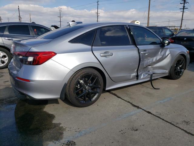 2HGFE2F57NH523790 - 2022 HONDA CIVIC SPORT 银色 照片 3