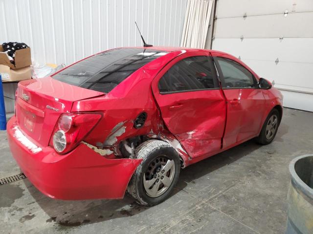 1G1JA5SH4E4123505 - 2014 CHEVROLET SONIC LS RED photo 3