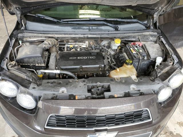 1G1JB5SH1E4159231 - 2014 CHEVROLET SONIC LS ნაცრისფერი ფოტო 11
