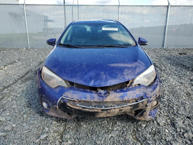 2T1BURHE9EC021914 - 2014 TOYOTA COROLLA L BLUE photo 5