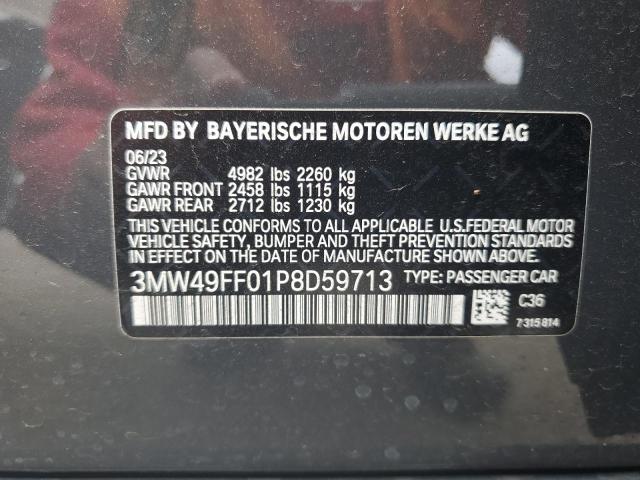 3MW49FF01P8D59713 - 2023 BMW M340XI GRAY photo 12