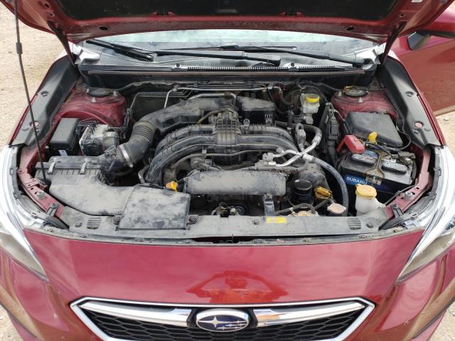 4S3GTAD60H3730883 - 2017 SUBARU IMPREZA PREMIUM PLUS RED photo 12