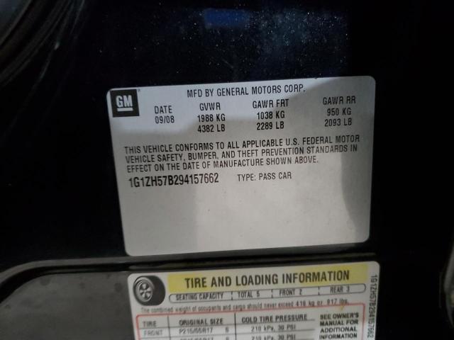 1G1ZH57B294157662 - 2009 CHEVROLET MALIBU 1LT 黑色 照片 12