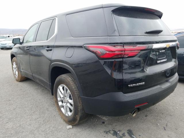 1GNERFKW1PJ149075 - 2023 CHEVROLET TRAVERSE LS BLACK photo 2