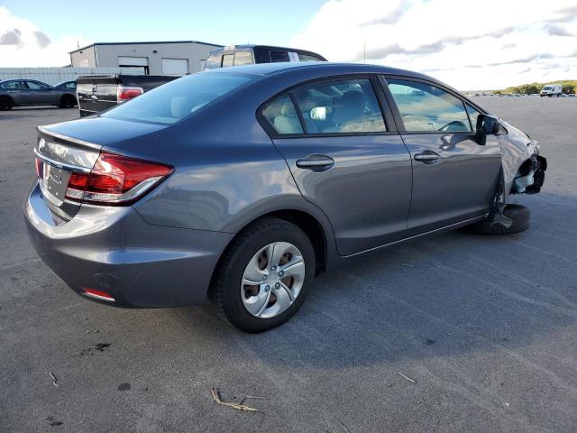 19XFB2F54FE296014 - 2015 HONDA CIVIC LX GRAY photo 3