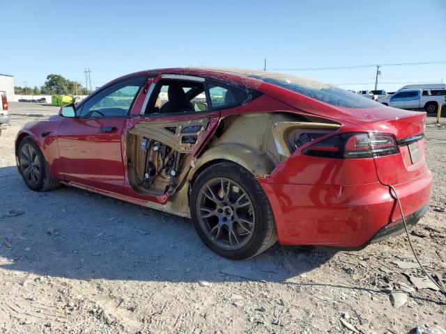 5YJSA1E51NF492076 - 2022 TESLA MODEL S Կարմիր լուսանկար 2
