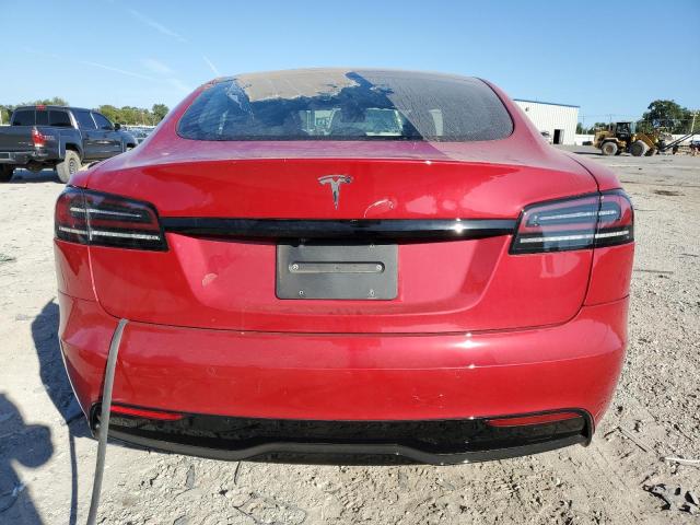5YJSA1E51NF492076 - 2022 TESLA MODEL S Կարմիր լուսանկար 6