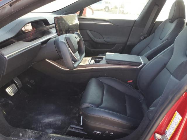 5YJSA1E51NF492076 - 2022 TESLA MODEL S Կարմիր լուսանկար 7