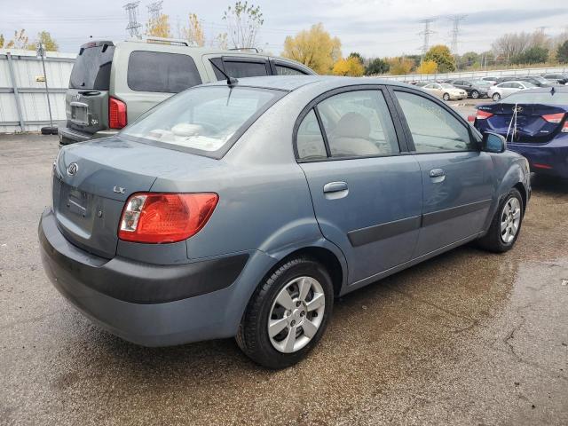 KNADE123576241511 - 2007 KIA RIO BASE BLUE photo 3