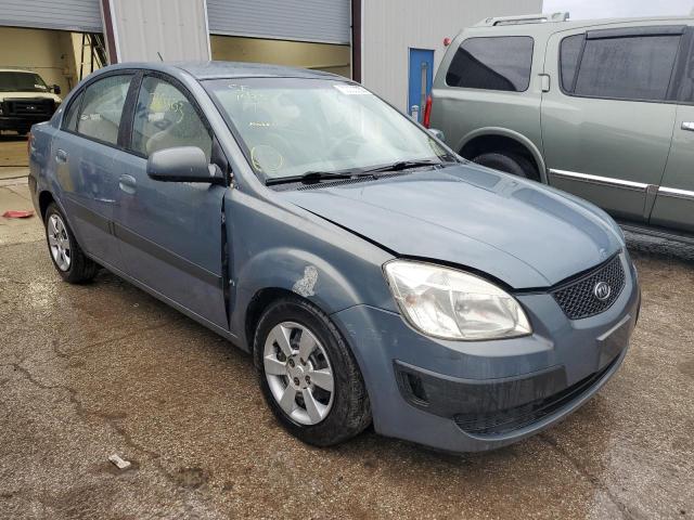 KNADE123576241511 - 2007 KIA RIO BASE BLUE photo 4