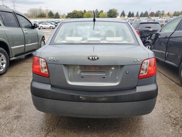 KNADE123576241511 - 2007 KIA RIO BASE BLUE photo 6