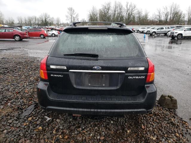 4S4BP61C867345479 - 2006 SUBARU LEGACY OUTBACK 2.5I BLACK photo 6