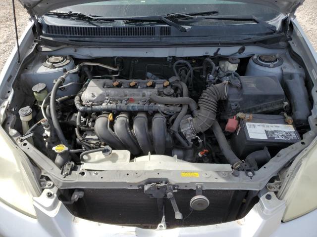 2T1KR32EX6C592725 - 2006 TOYOTA COROLLA MA XR SILVER photo 11