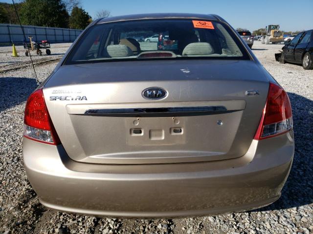 KNAFE221695588285 - 2009 KIA SPECTRA EX BROWN photo 6