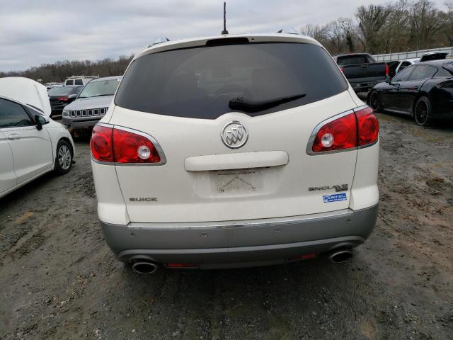 5GAKRBED7BJ245401 - 2011 BUICK ENCLAVE CXL WHITE photo 6