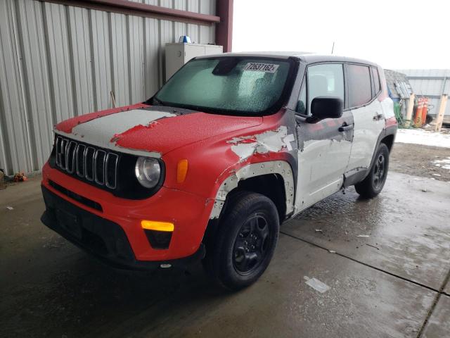 ZACNJDAB0MPN29018 - 2021 JEEP RENEGADE SPORT WHITE photo 1