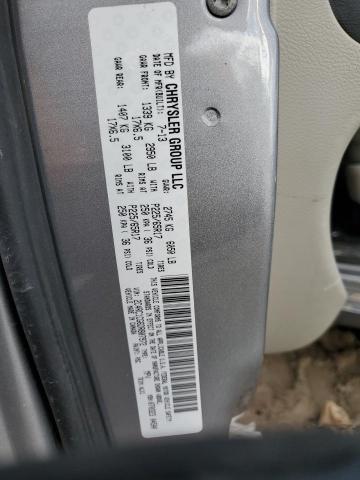 2C4RC1CG6DR807972 - 2013 CHRYSLER TOWN & COU TOURING L SILVER photo 13