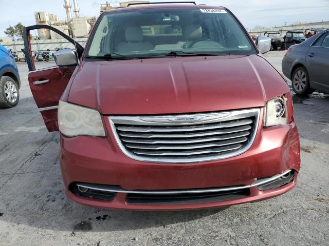 2C4RC1GG5CR382866 - 2012 CHRYSLER TOWN & COU LIMITED RED photo 5