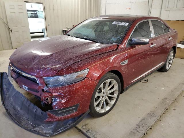 1FAHP2F86EG116797 - 2014 FORD TAURUS LIMITED RED photo 1