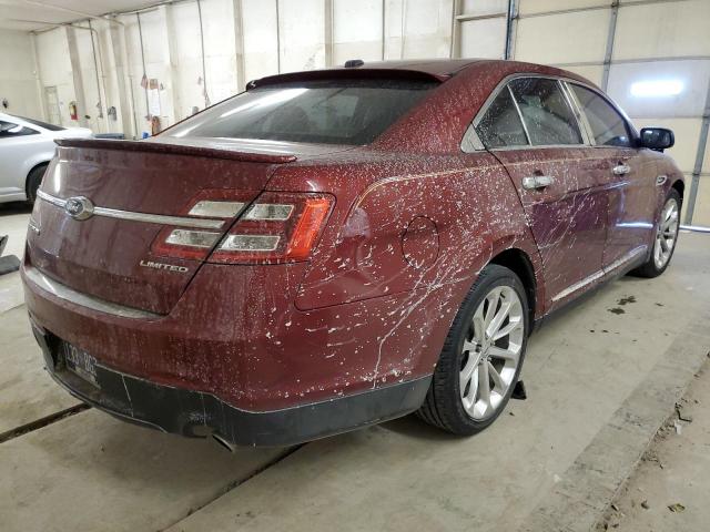 1FAHP2F86EG116797 - 2014 FORD TAURUS LIMITED RED photo 3