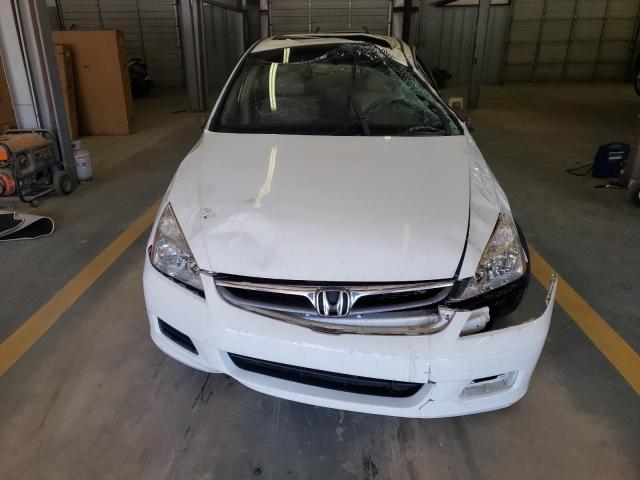 1HGCM66537A024693 - 2007 HONDA ACCORD EX WHITE photo 5