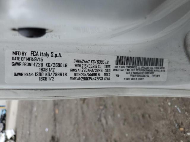 ZFBERFBT5G6B16734 - 2016 RAM PROMASTER SLT 白色 照片 12