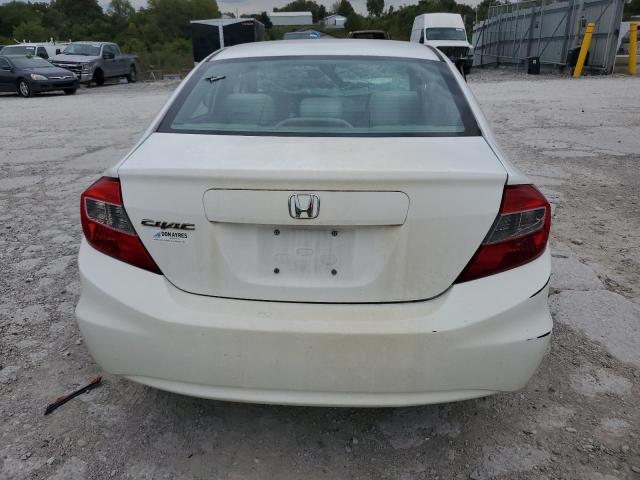 19XFB2F51CE075501 - 2012 HONDA CIVIC LX WHITE photo 6