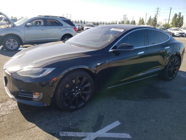 5YJSA1E28JF281621 - 2018 TESLA MODEL S Սև լուսանկար 1