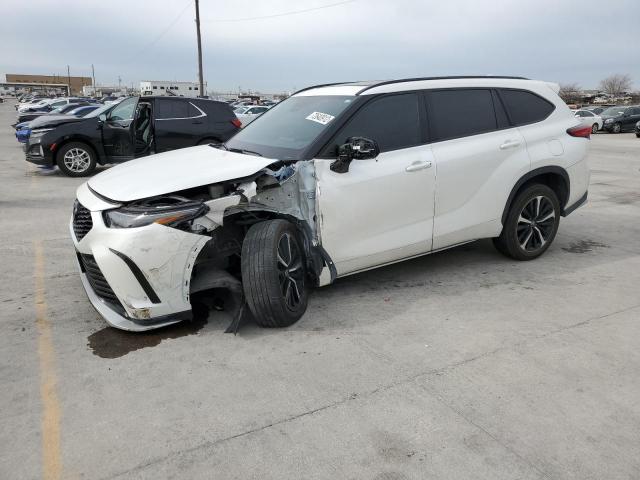 5TDLZRAH7MS067452 - 2021 TOYOTA HIGHLANDER XSE WHITE photo 1