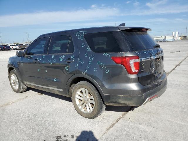 1FM5K7D81HGB14287 - 2017 FORD EXPLORER XLT GRAY photo 2