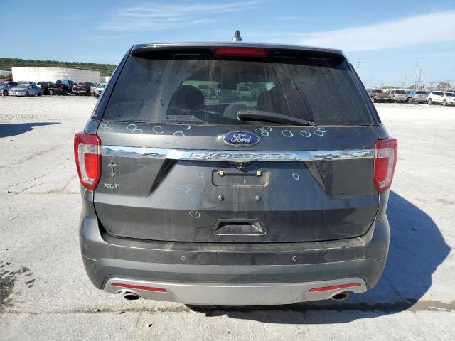 1FM5K7D81HGB14287 - 2017 FORD EXPLORER XLT GRAY photo 6