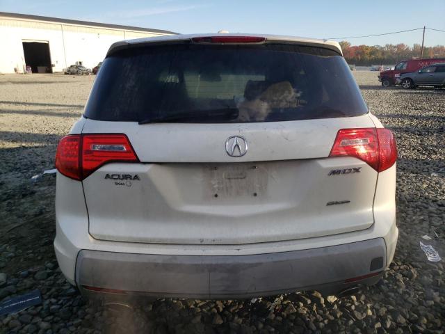 2HNYD28229H521233 - 2009 ACURA MDX WHITE photo 6