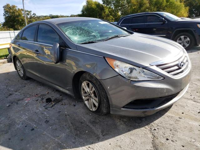 5NPEB4AC3EH871646 - 2014 HYUNDAI SONATA GLS GRAY photo 4