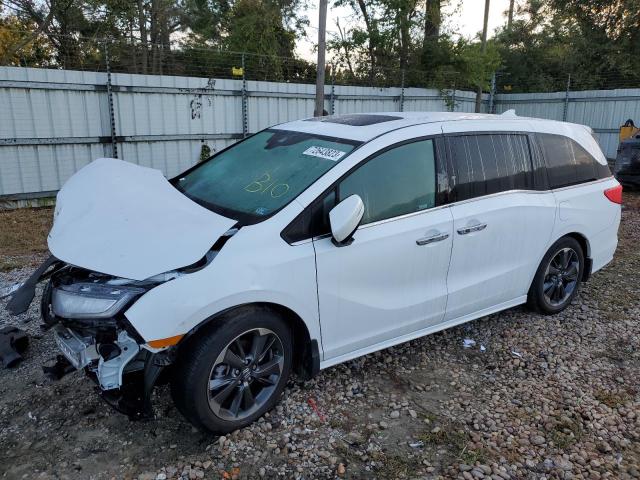 5FNRL6H96NB068753 - 2022 HONDA ODYSSEY ELITE WHITE photo 1